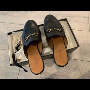 Gucci Princetown Loafer Mule (Black)